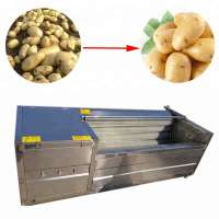 Unique structure electric brush roller potato washing and peeling machine for industrial use