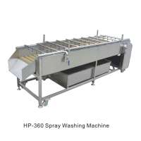 HP-360 High Pressure Water Spray , Orange washer Brush Rollers Fruit washing machine