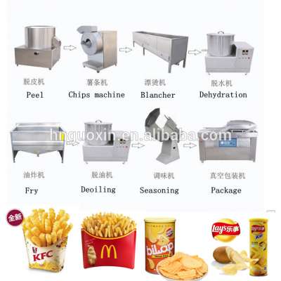 Potato frozen french fries Price Machinery Production line